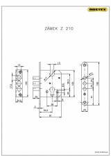 Замок врезной Z210 ( Защитная фурнитура R3 )